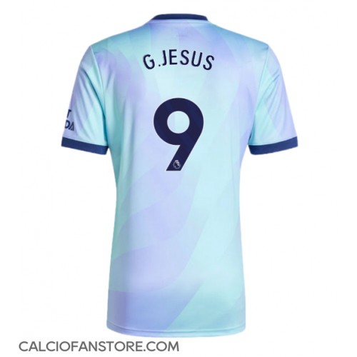 Maglia Calcio Arsenal Gabriel Jesus #9 Terza Divisa 2024-25 Manica Corta